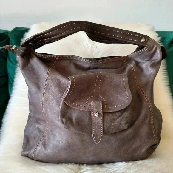 Sofia C Italy Leather Large Shoulder Bag - Picture 14 of 14